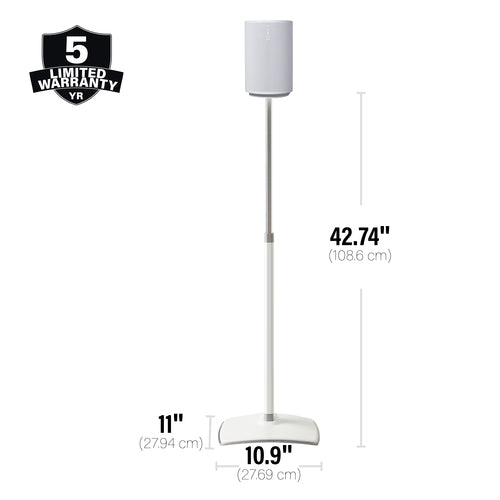 Sanus WSSE1A2 – justerbare standere til Sonos Era 100 – hvid – 2 stk. – produktbillede 7