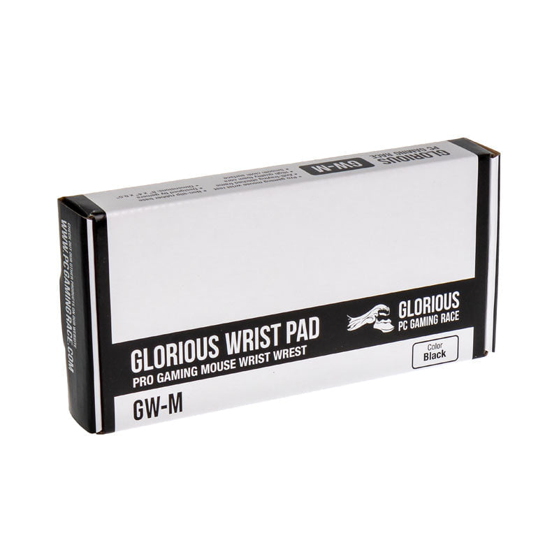 Glorious - 13 mm hög handledsvila för mus - Svart