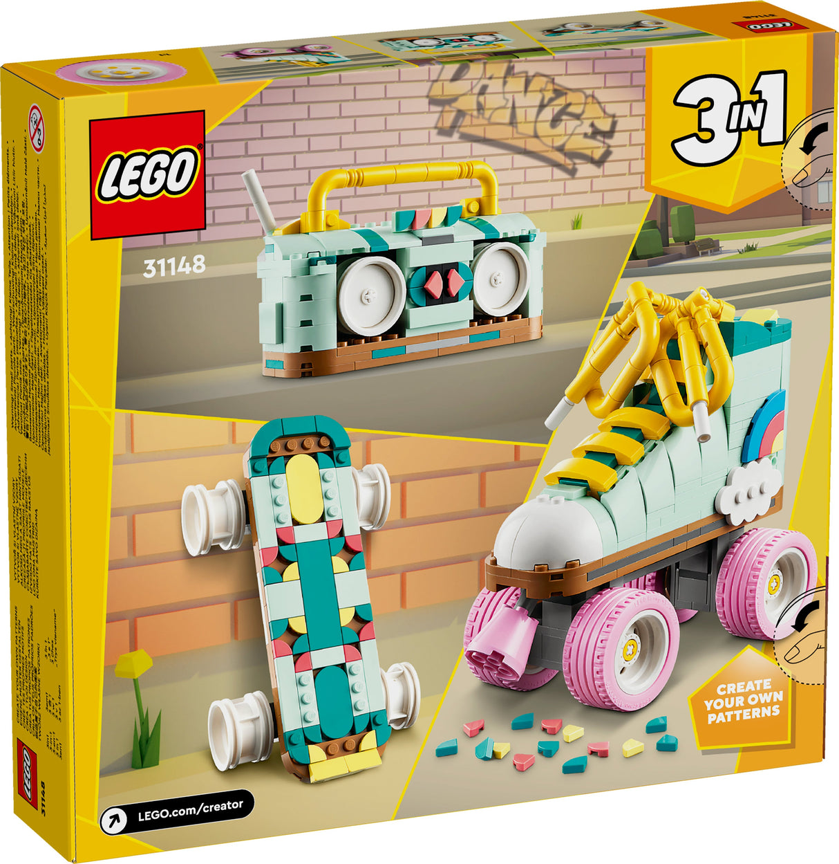 LEGO 31148 Creator 3-i-1 Byggleksaksväska För Rullskridskor