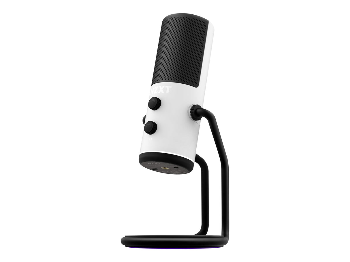 NZXT Kapselmikrofonkabel Kardioid Svart Vit