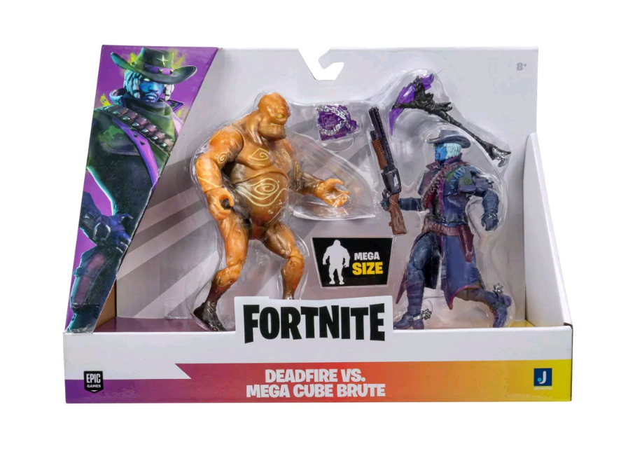 Fortnite - 10 Cm Duo Figure - Deadfire Vs Mega Cube Brute