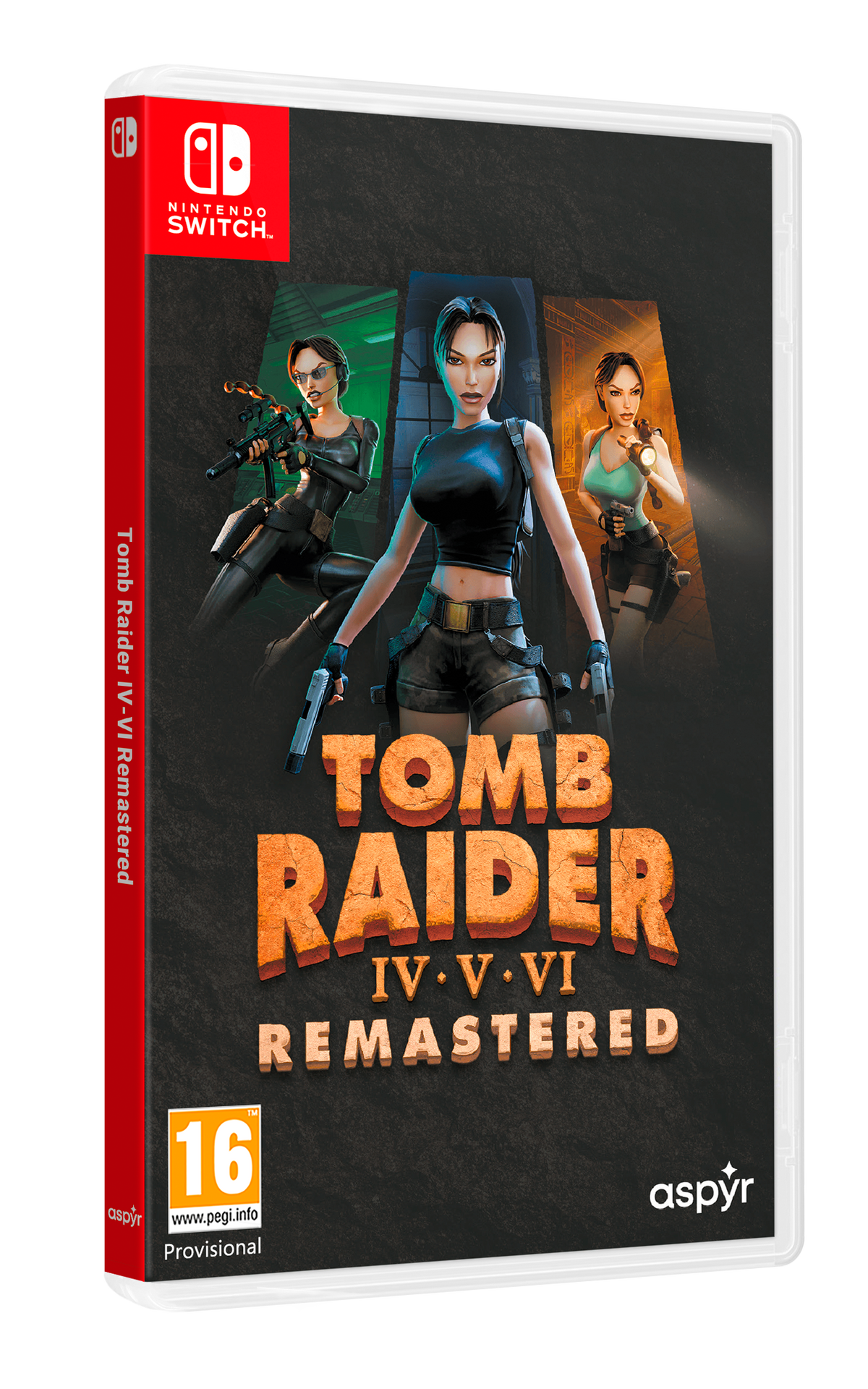 Tomb Raider IV-VI Remastered Starring Lara Croft – Nintendo Switch – spilomslag