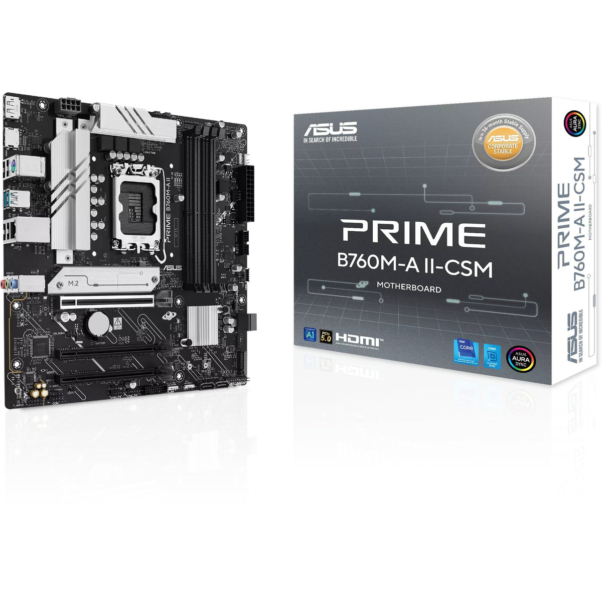 ASUS PRIME B760M-A II-CSM med emballage