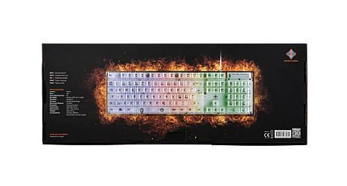 Deltaco - DK250 Membrane Keyboard - Transparent - Regnbågs LED