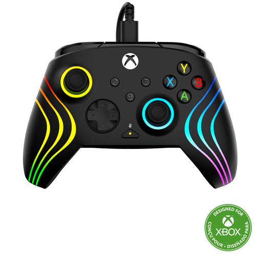 Turtle Beach Afterglow Wave Wired – Xbox/PC, sort – Front og logo