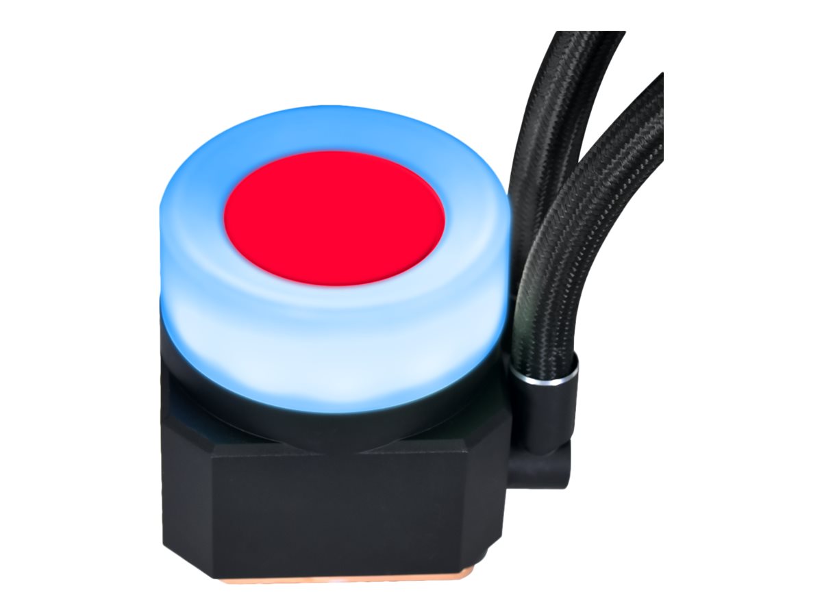 Lian Li Galahad II Trinity Performance 360 Black - 3 Utbytbara Utseenden, RPM-omkopplarkontroll, Dubbelvågsradiatorpassningar, 4200 RPM Pumpmotor