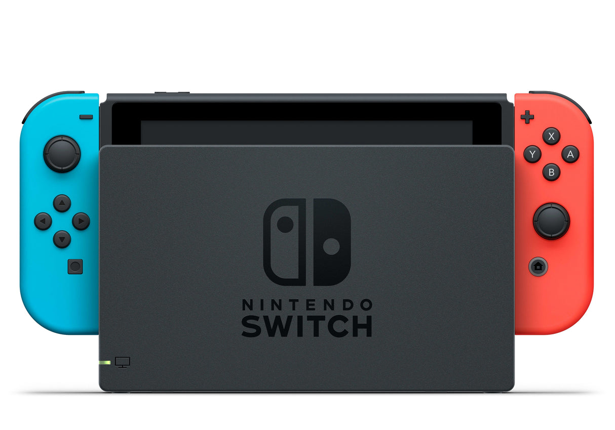Nintendo Switch-konsol Med Neon Red & Neon Blue Joy-Con (uppgraderad Version)