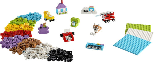 LEGO Classic 11044 – Kreativ bygge- og legekasse – Klodser, byggeidéer og tre byggeplader