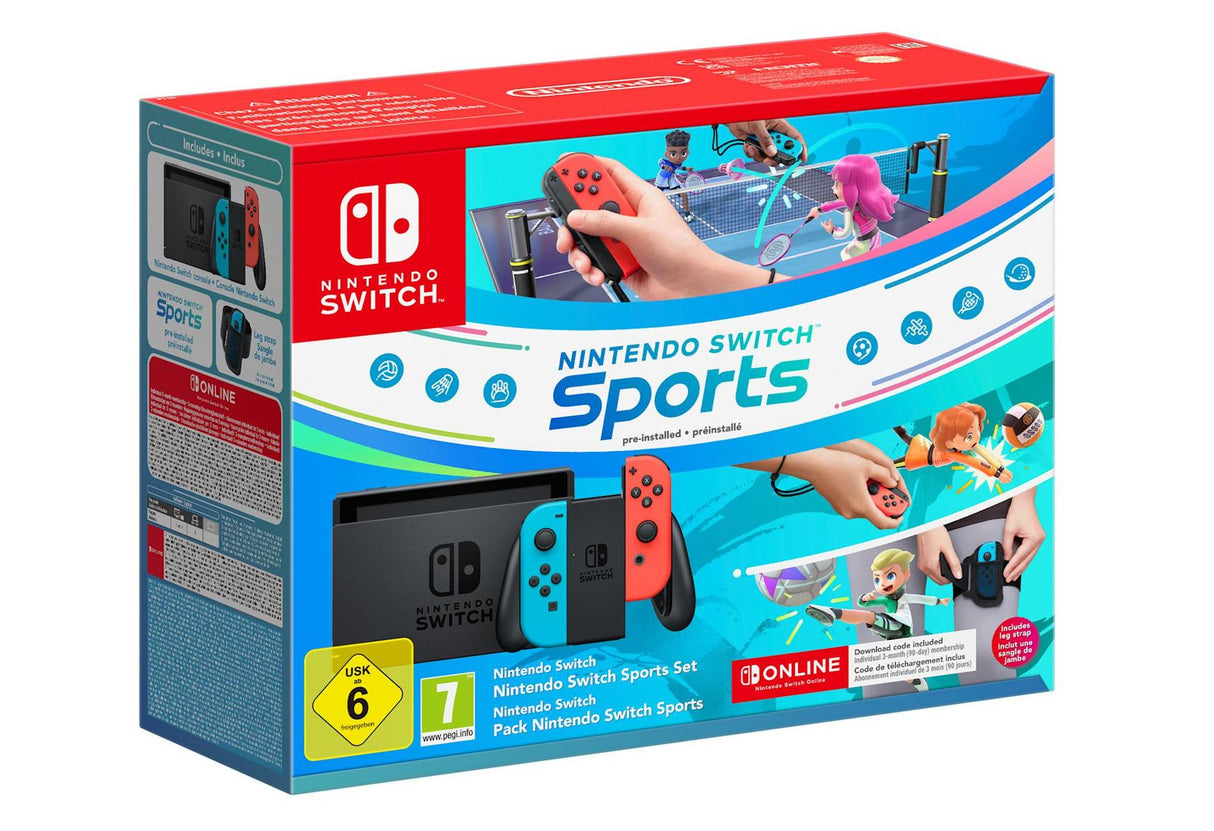 Nintendo Switch NB/NR Inkl. Sport + NSO 12M