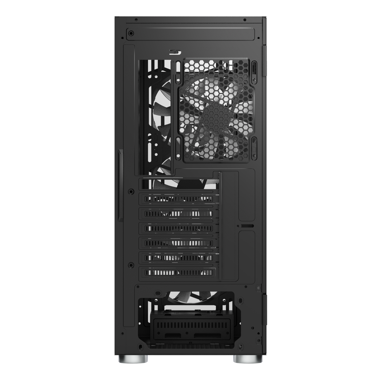 Montech X3 Mesh Black - 3x 140 mm statiska RGB-fläktar + 3x 120 mm statiska RGB-fläktar, sidosvängbart härdat glas