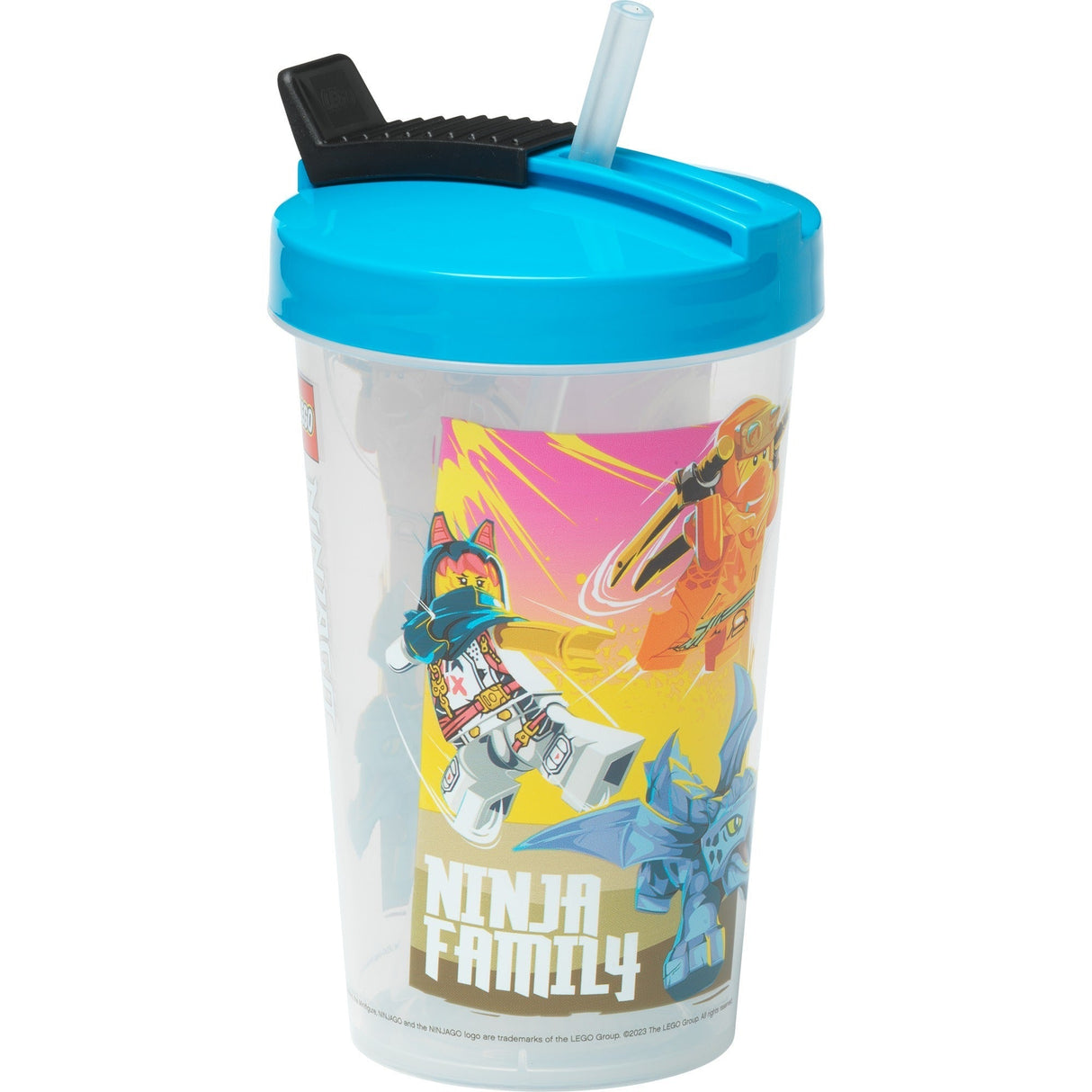 Room Copenhagen LEGO Mug with Straw Ninjago Classic Black (black/red, 500ml)