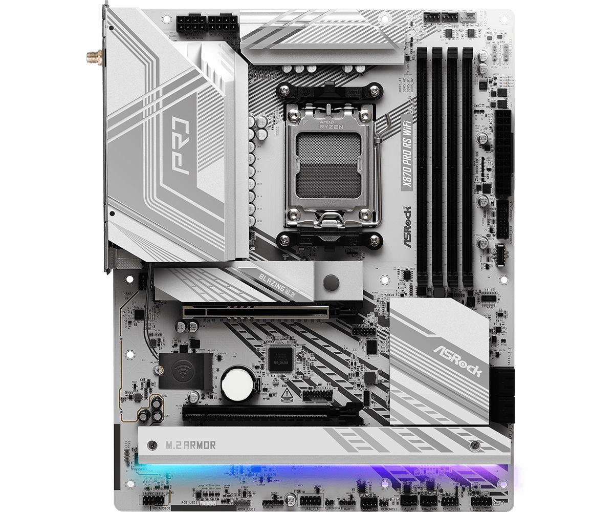 ASRock X870 PRO RS WiFi Motherboard ATX AM5 Socket DDR5 ASRock