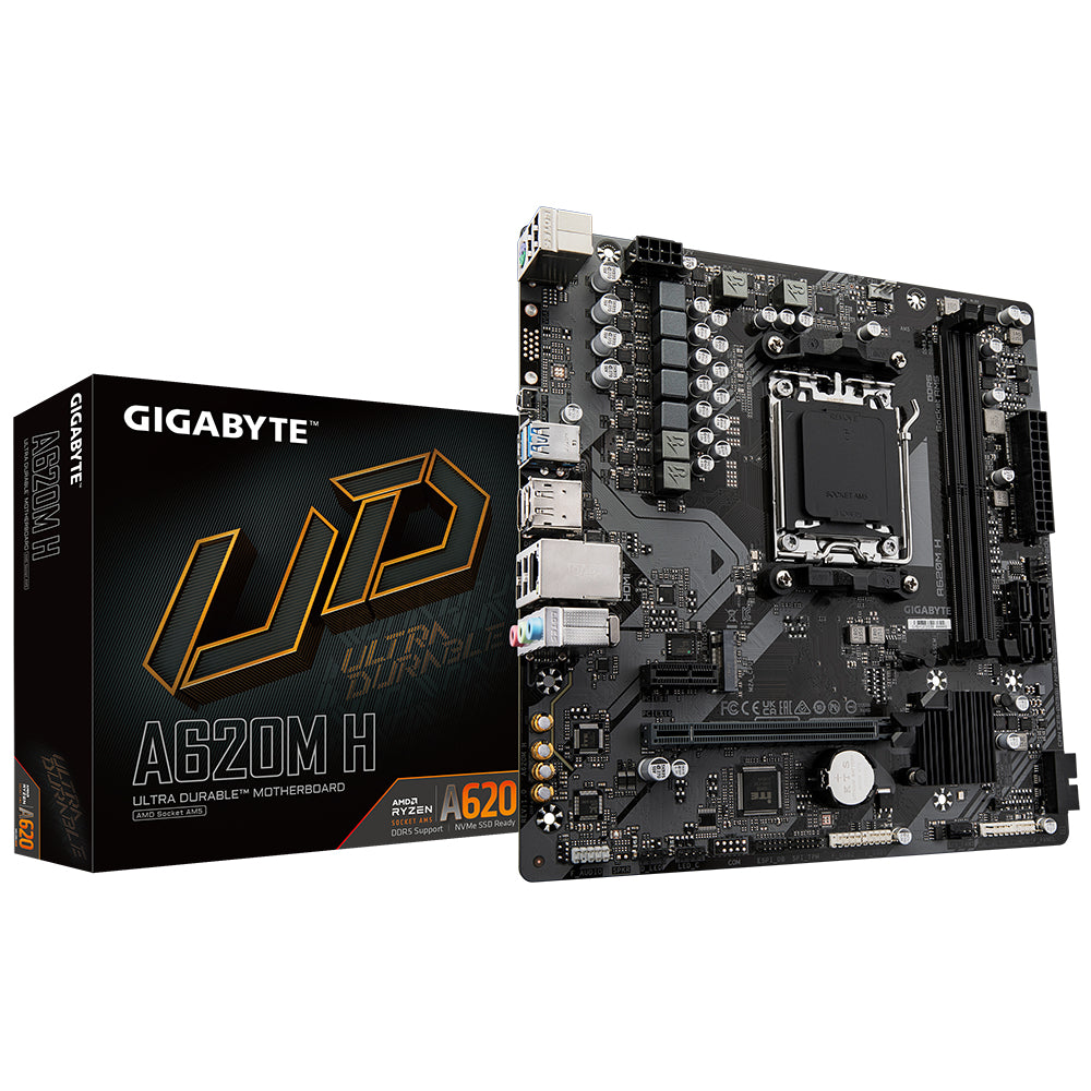 GIGABYTE A620M H - Sockel AM5 - Moderkort