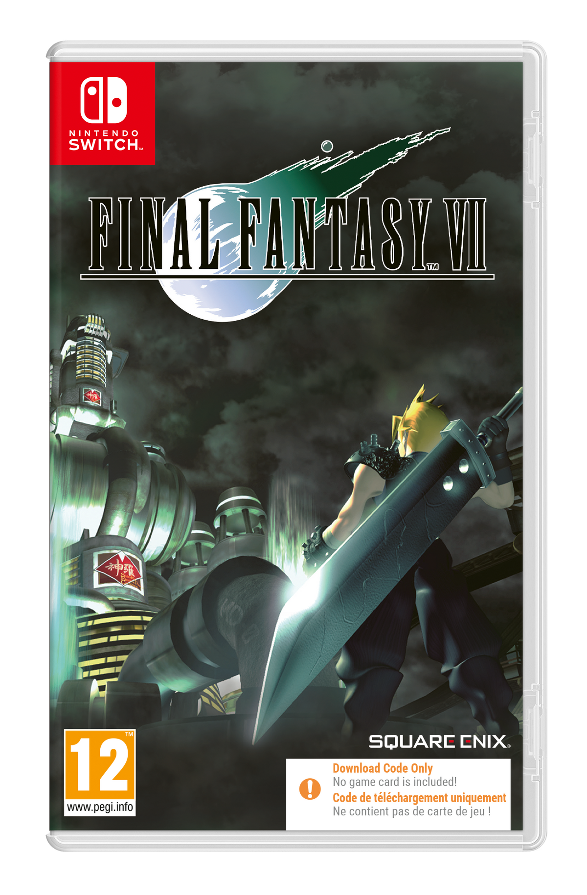 Final Fantasy VII Switch Code in a Box – Æske med downloadkode
