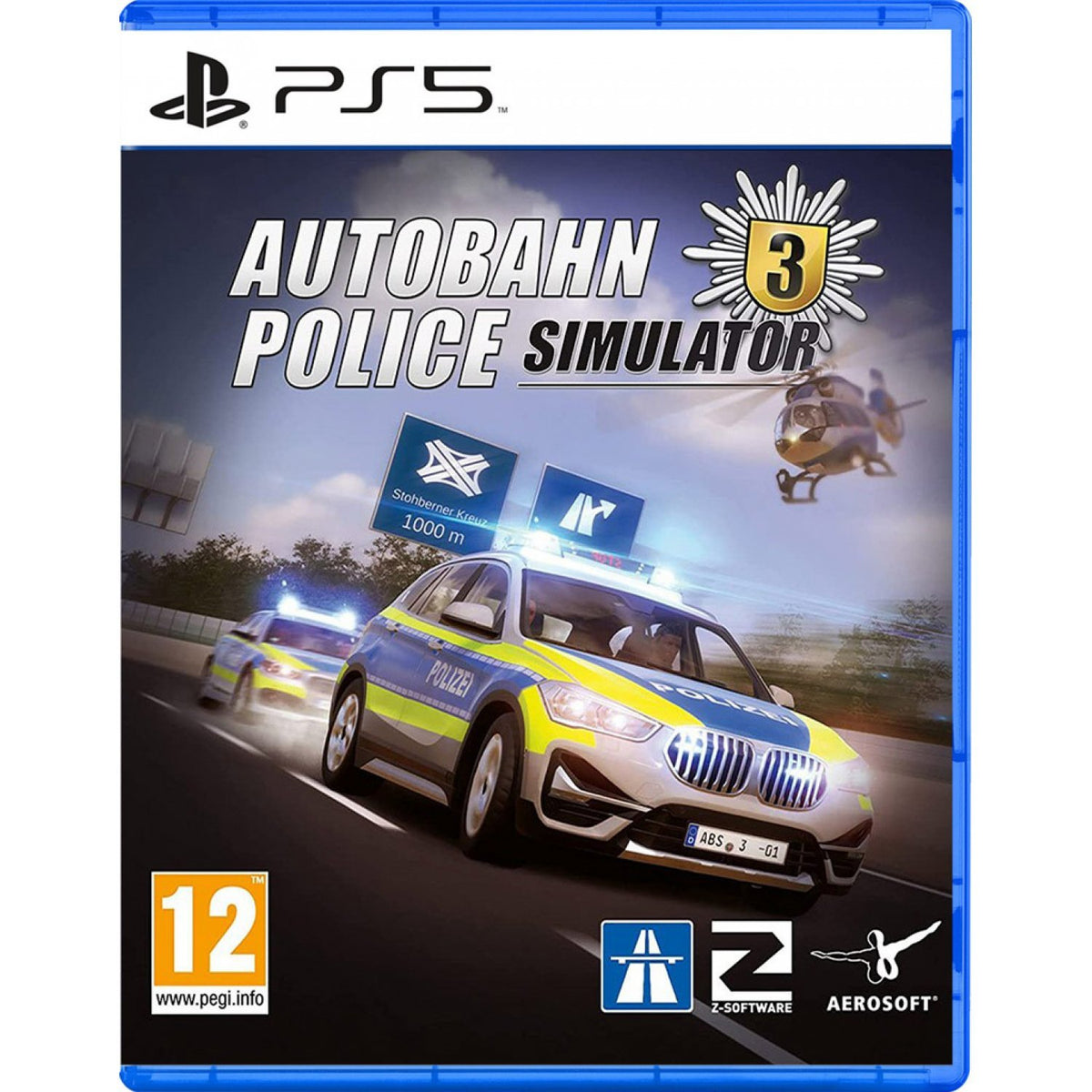 Autobahn Police Simulator 3 – PlayStation 5 – spilomslag