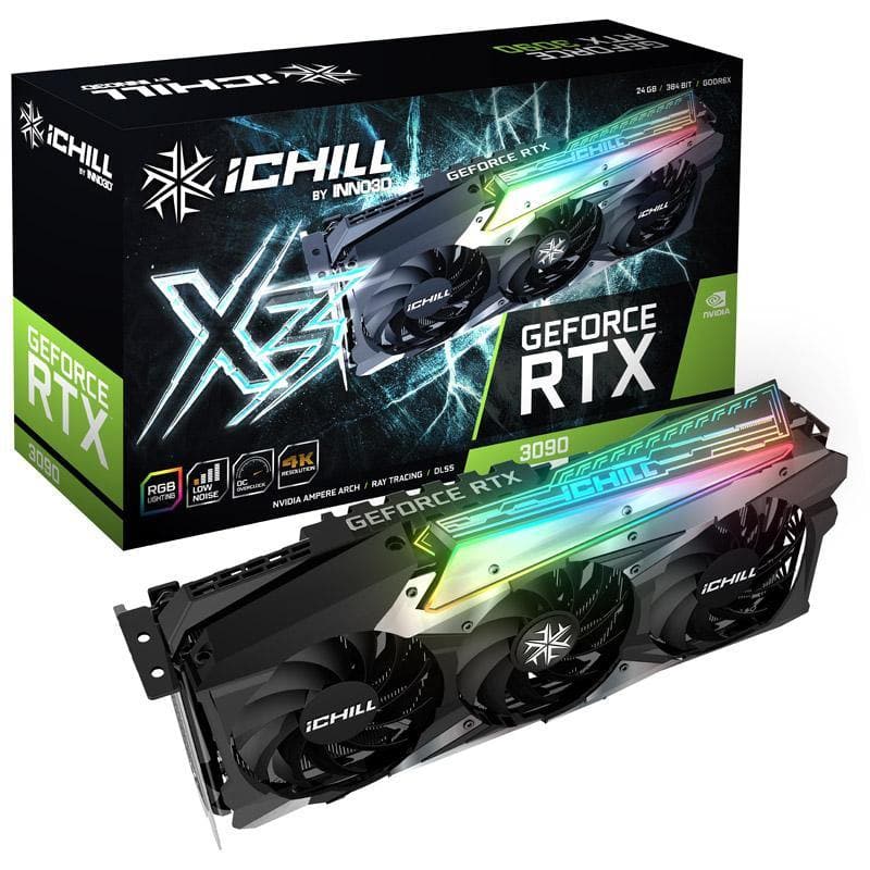 Inno3D GeForce RTX 3090 iCHILL X4 - 24GB GDDR6X RAM - Grafikkort