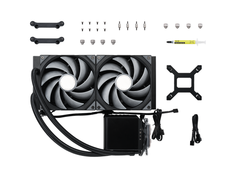 TRYX PANORAMA 280mm AIO Liquid Cooler Svart