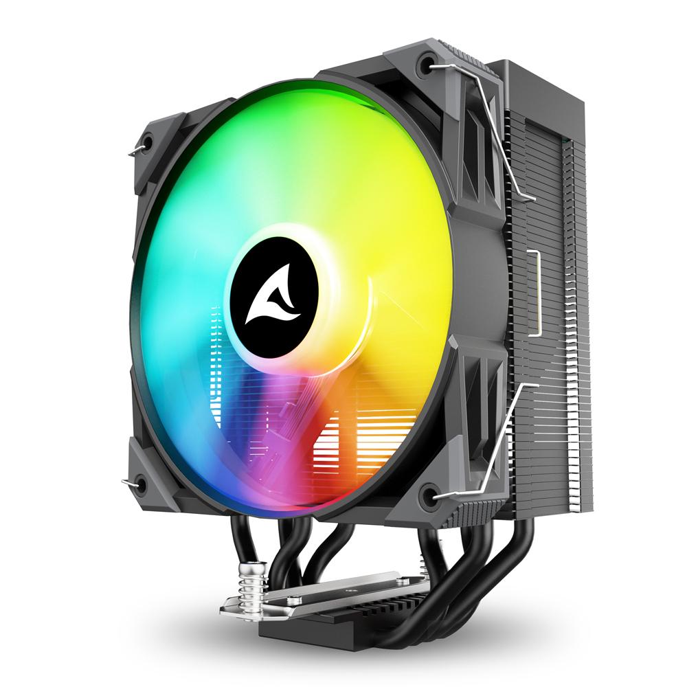 Sharkoon A40 RGB CPU-køler – sort, 156 mm, PWM