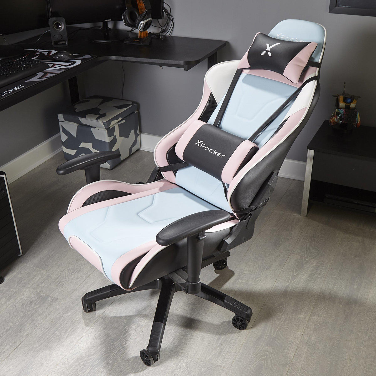 X Rocker BUBBLEGUM Agility Sport Esport Gaming Chair X-Rocker
