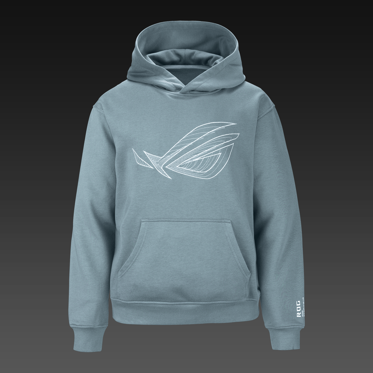ASUS ROG GRAVITY HOODIE - Normal Passform - Blågrå