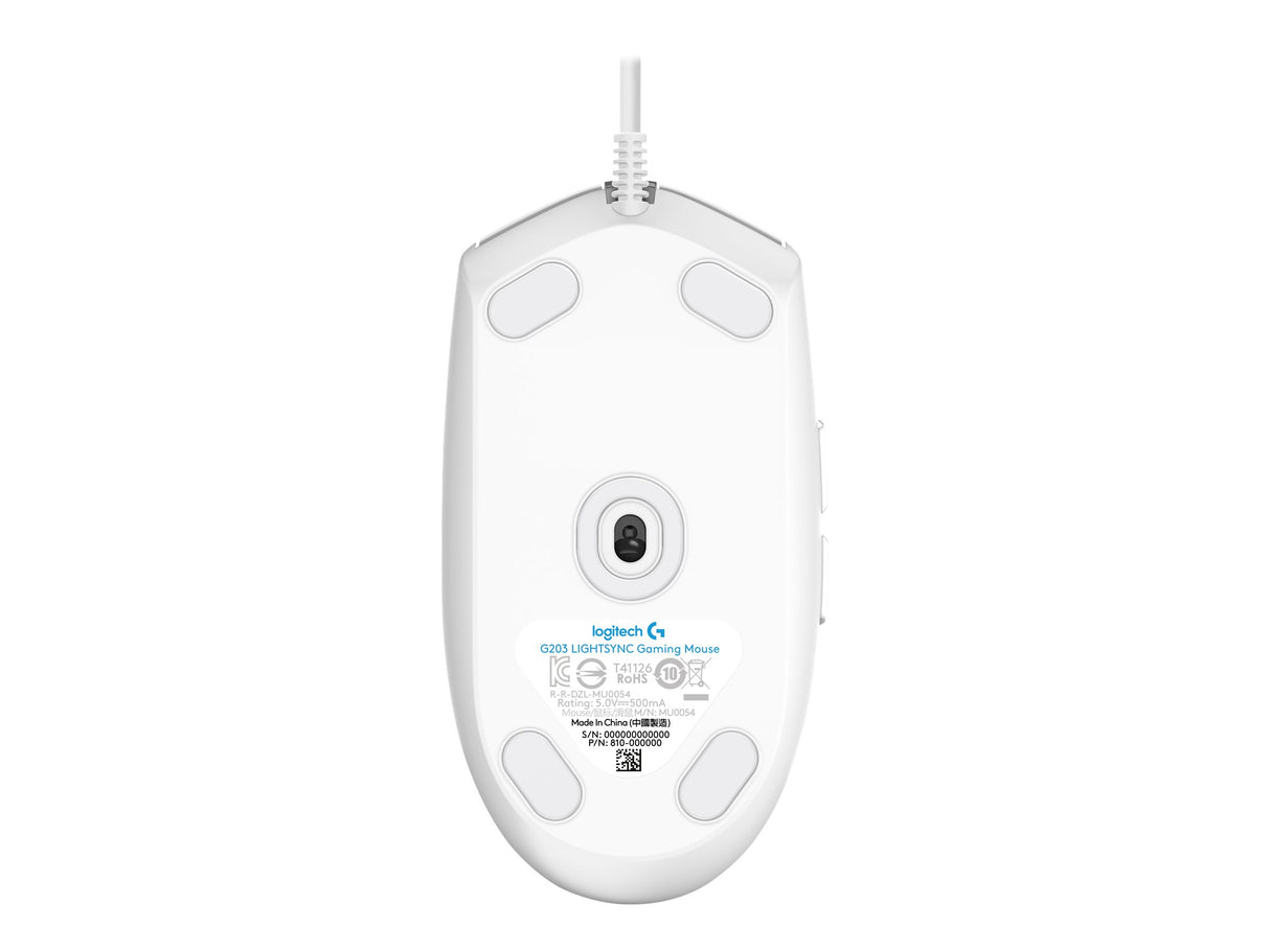 Logitech - G203 LIGHTSYNC Gamingmus Vit