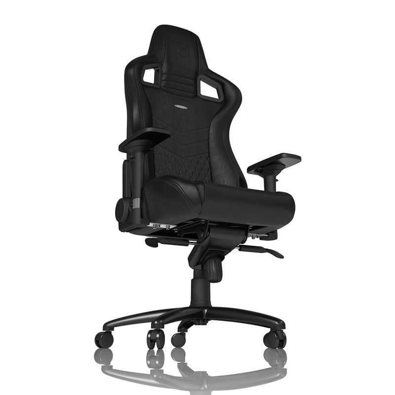 Noblechairs EPIC Äkta Läder Svart/Svart