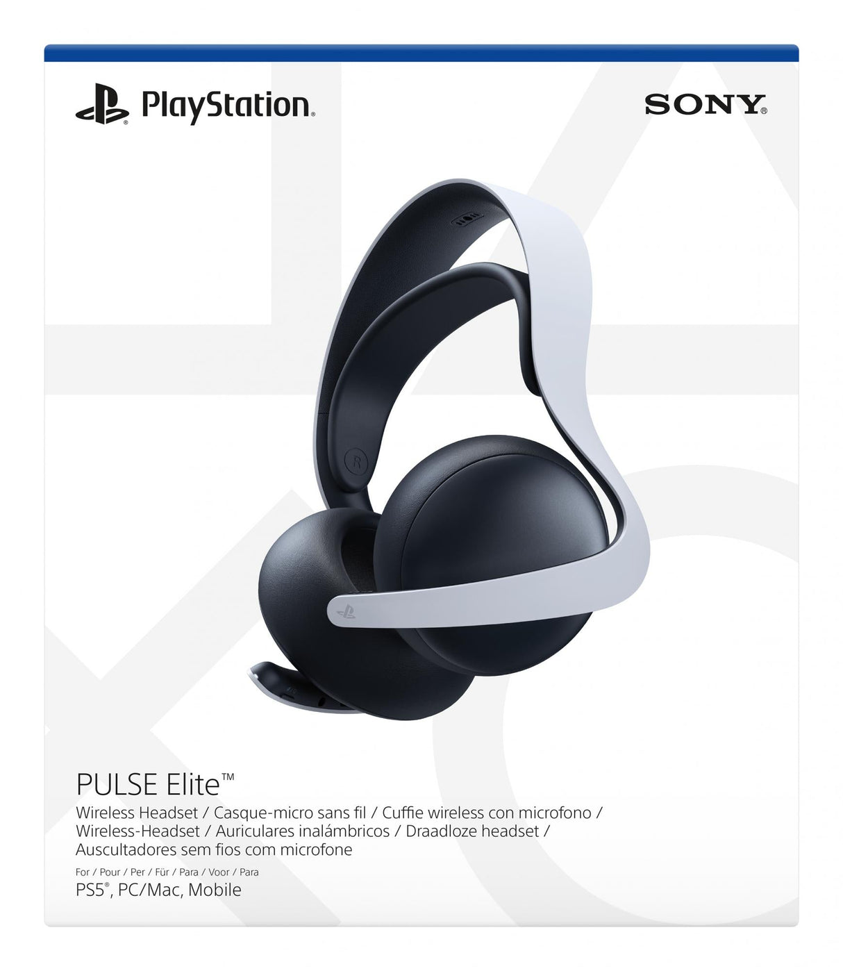 Sony PULSE Elite Trådløs Hovedtelefoner Sort Hvid Sony