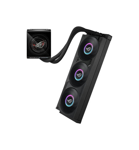 ASUS ROG Strix LC IV 360 ARGB LCD – produkt og tilbehør