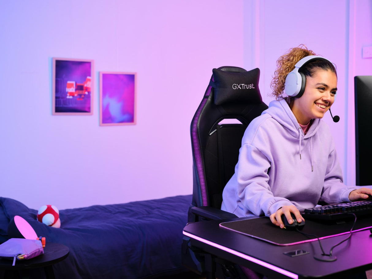 TRUST GXT491P FAYZO TRÅDLÖST HEADSET - LILA