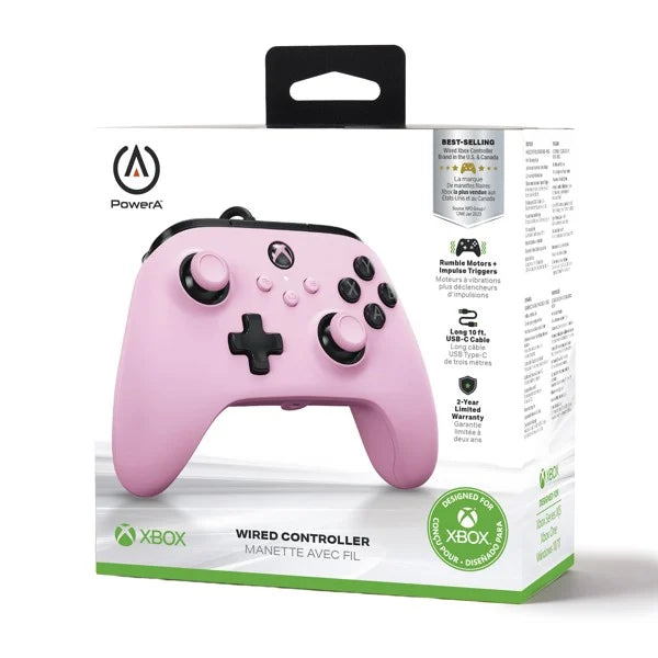 PowerA Cabled Controller - Rosa (Xbox X/S)