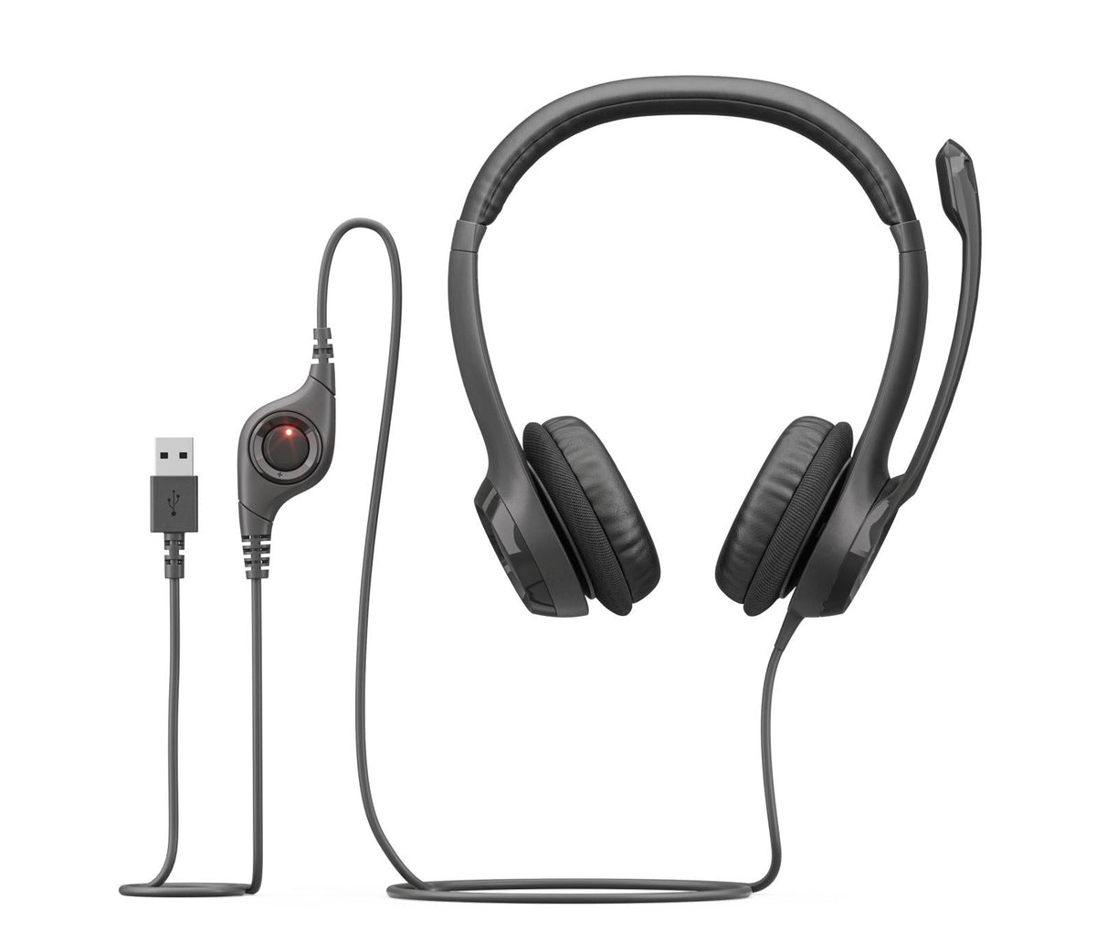 Logitech - H390 USB Headset black Logitech
