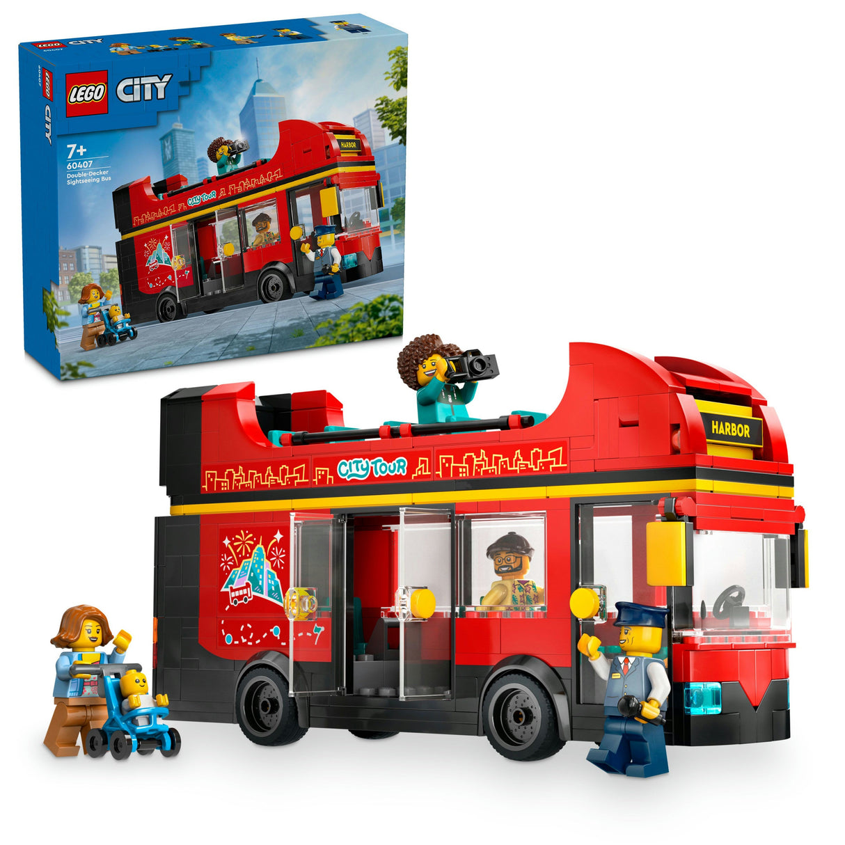 LEGO City - Röd Dubbeldäckare Sightseeingbuss (60407)