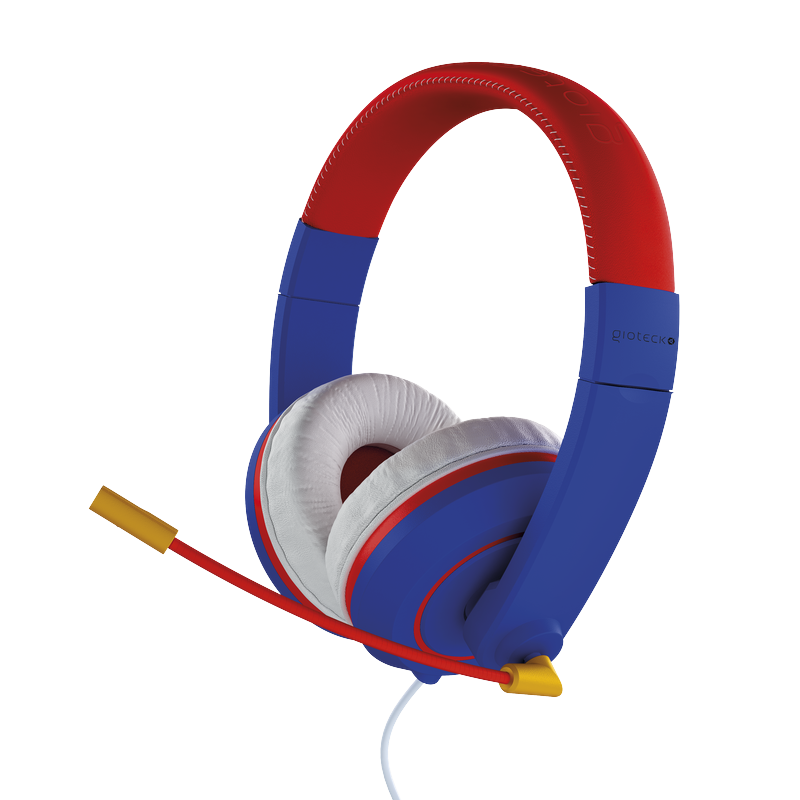 Gioteck XH-100S Trådbundet Stereoheadset (blått/rött)