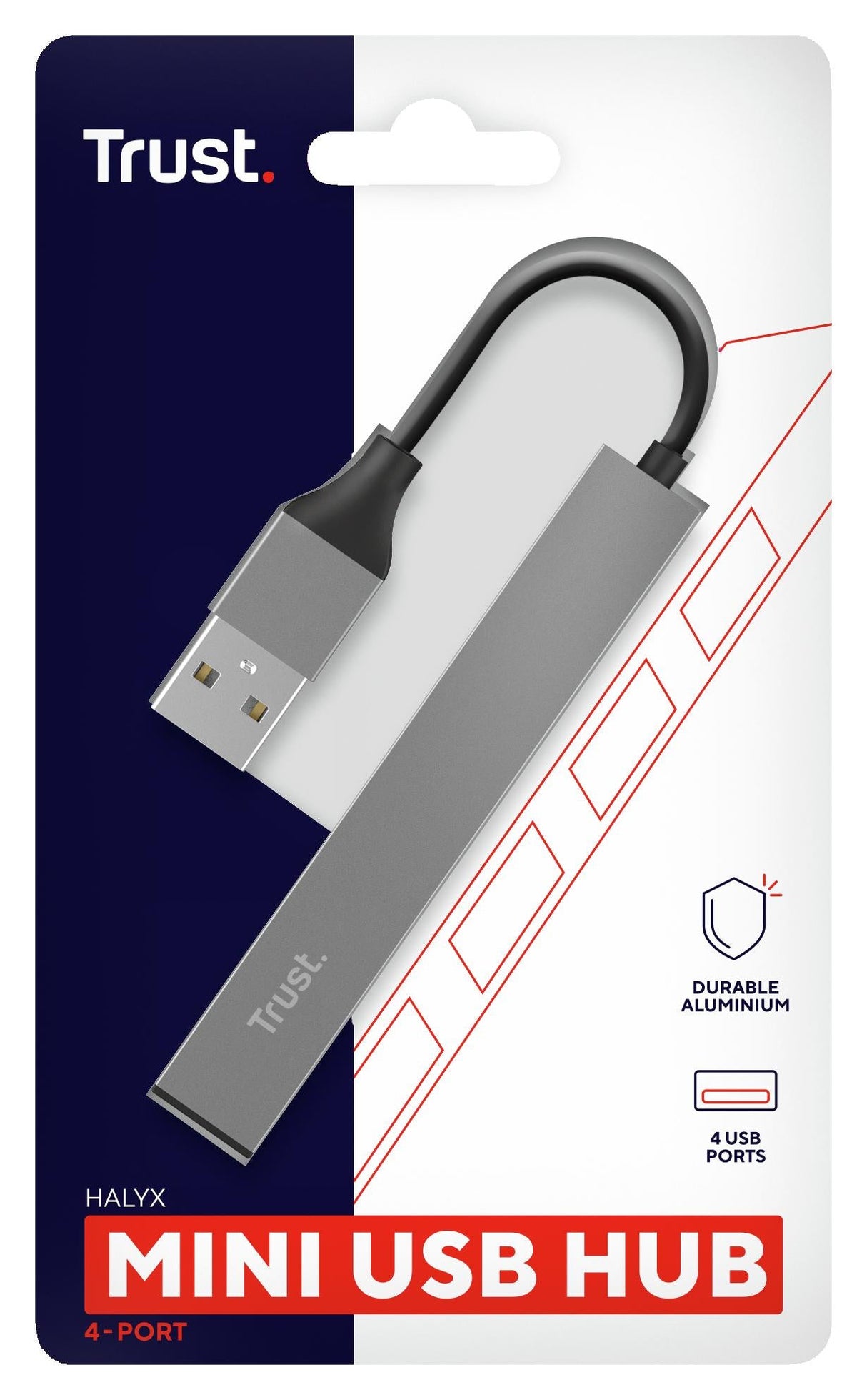 TRUST HALYX 4-PORT MINI USB HUB TRUST