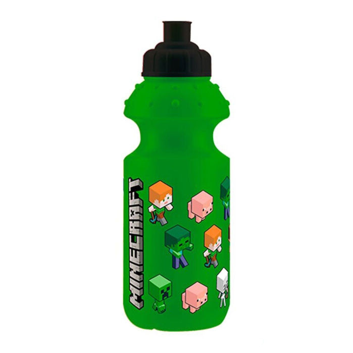 Minecraft Grön Plastflaska, Sportflaska 350 Ml