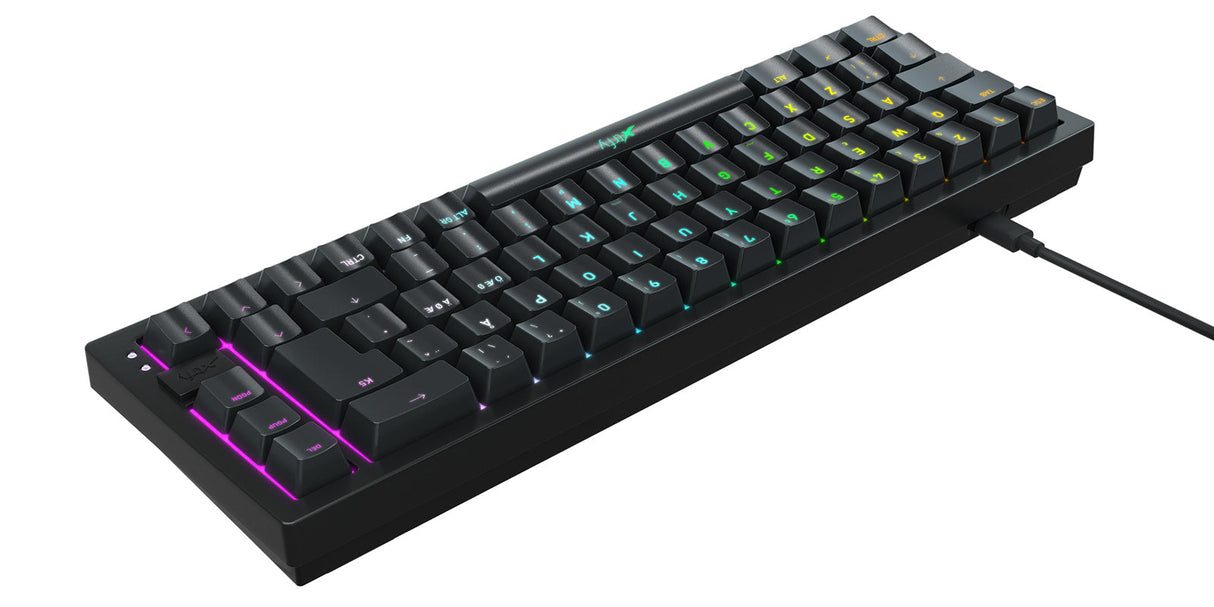 Xtrfy K5 RGB, Kompakt 65 % Svart
