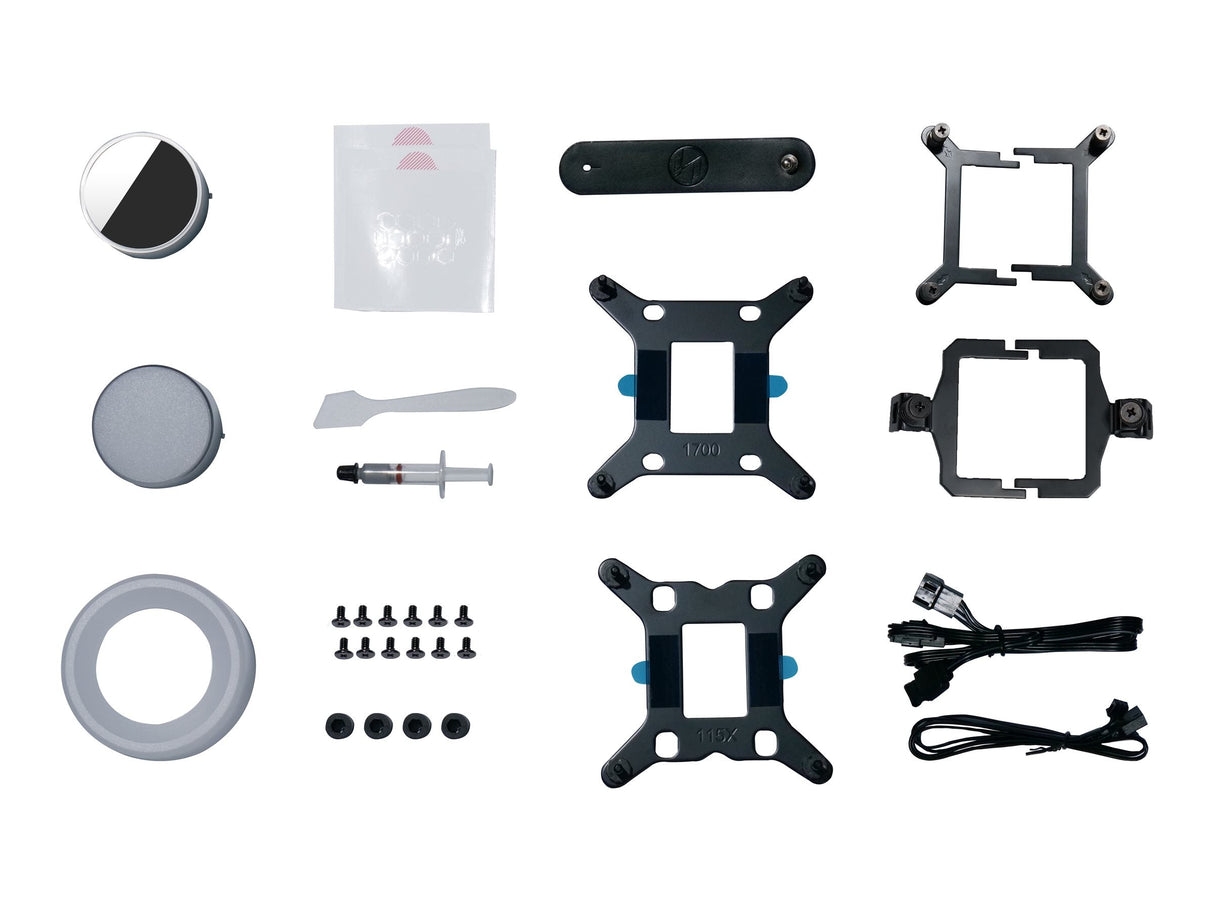 Lian Li Galahad II Trinity Performance 360 Black - 3 Utbytbara Utseenden, RPM-omkopplarkontroll, Dubbelvågsradiatorpassningar, 4200 RPM Pumpmotor