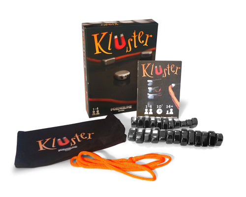 Kluster Magnetspil – Æske og spilindhold