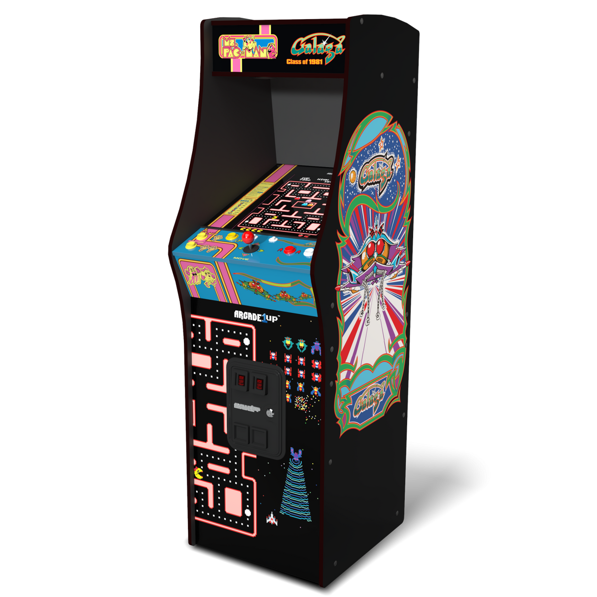 ARCADE 1 UP MS. PAC-MAN VS GALAGA KLASS AV 81 DELUXE ARCADE MASKIN