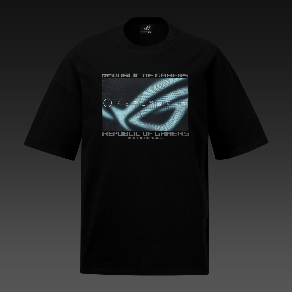 ASUS ROG COSMIC WAVE T-shirt - Drop Shoulder Fit - Svart