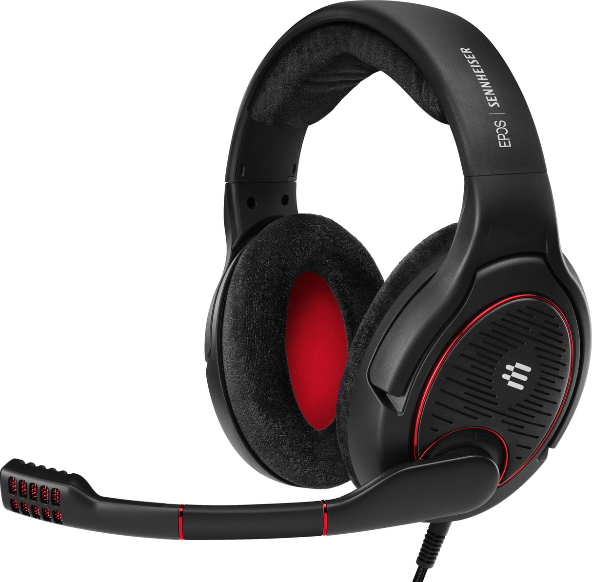 EPOS I SENNHEISER Game One Cabling Headset Svart Röd
