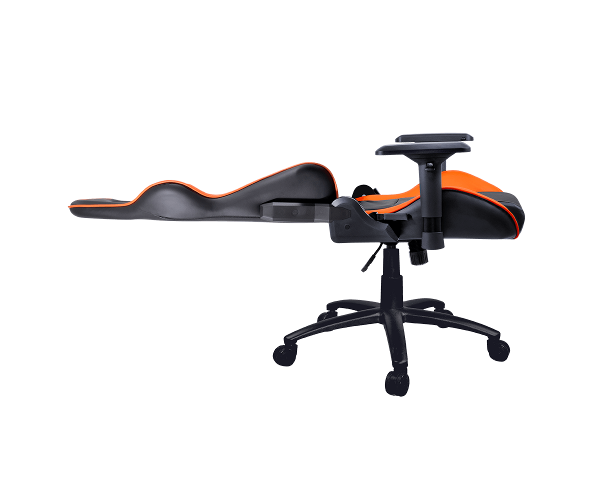 Cougar Armor Svart/Orange - Gamerstol - PU-läder - Upp Till 120 KG