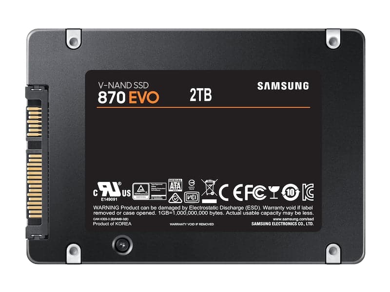 Samsung 870 EVO SSD MZ-77E2T0B 2TB 2.5 SATA-600