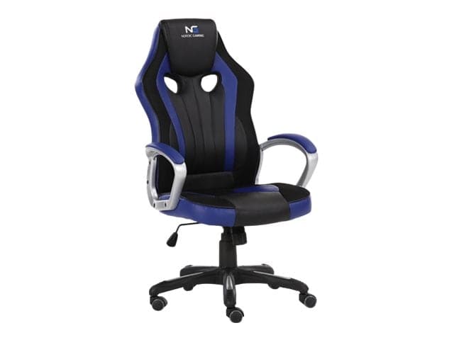 Nordic Gaming Challenger Gamer Chair Blå - PU Läder - Upp Till 120 KG