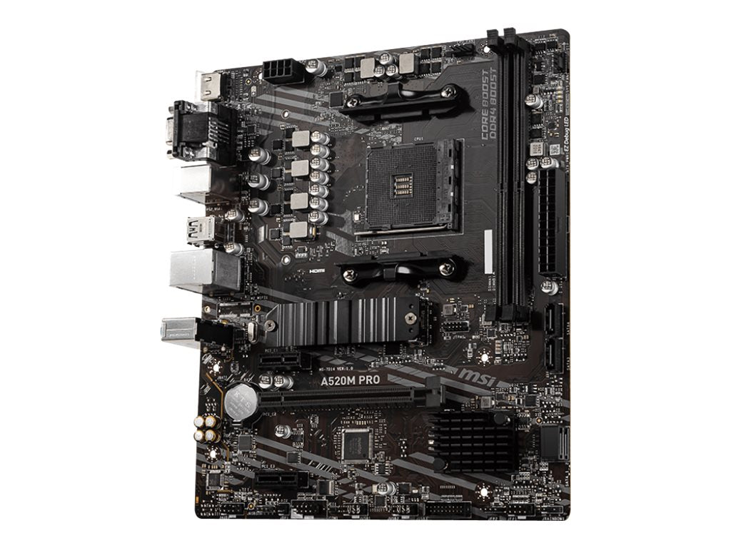 MSI A520M PRO Micro-ATX AM4 AMD A520