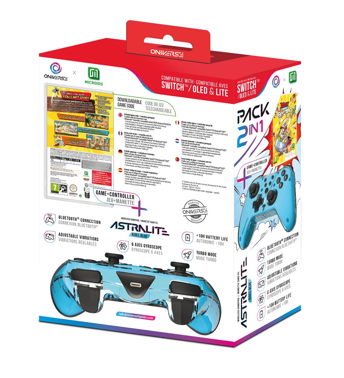 Oniverse Astralite controller + Asterix et Obelix Slap them all! (Code in Box) ONIVERSE