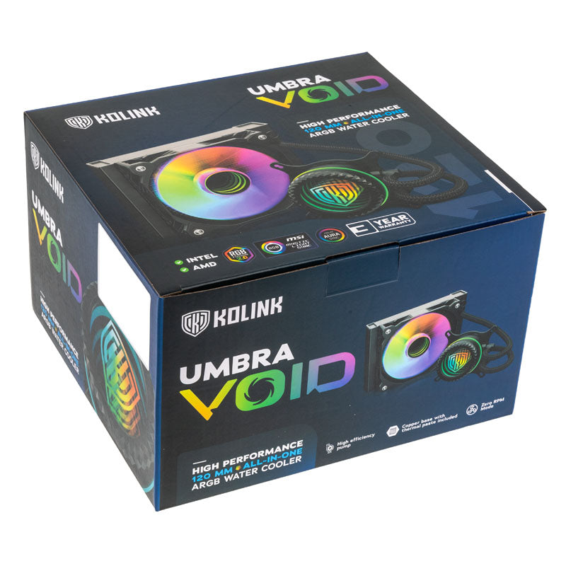 Kolink Umbra Void AIO 120mm Performance ARGB CPU Vattenkylare