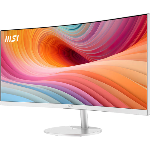 MSI PRO MP341CQW E12 – 34″ ultrawide-skærm, hvid – forside