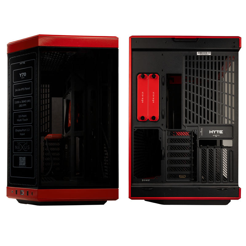 HYTE Y70 Touch Svart/Röd