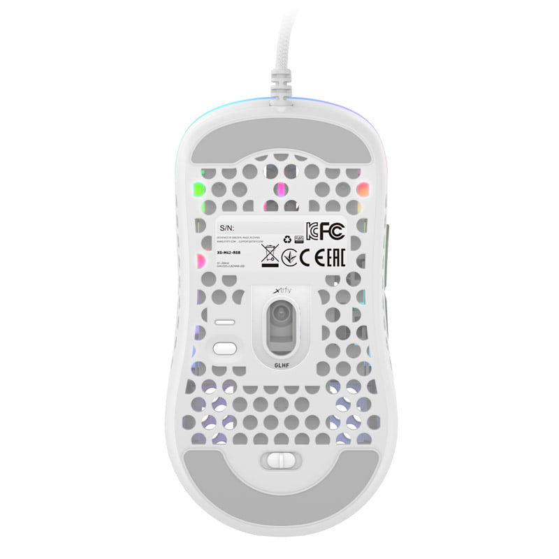 Xtrfy M42 RGB, Spelmus, Vit